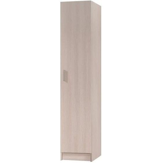 13Casa - Kawai 12 armoire 1 porte. Dim. 37 x 37 x 180 cm. Mélamine. Marronnier.