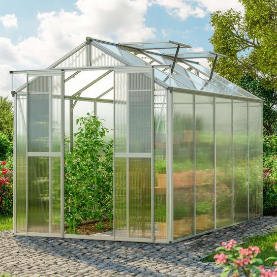 179 x 322 cm Serre de jardin, 6 mm panneaux double paroi - (GFPV00838)