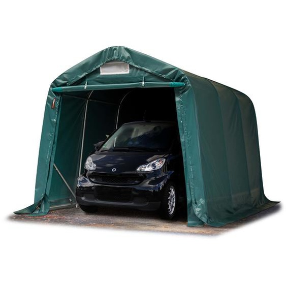 2,4x3,6 m, Tente garage, Bâche PVC, vert foncé, sans statique - (77835)