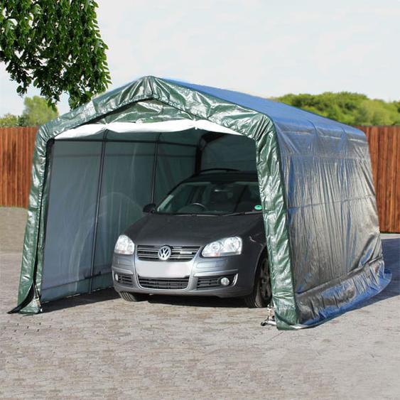 3,3x4,7 m, Tente garage, PE 450, H. 2 m, vert foncé - (7808)