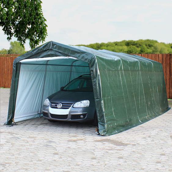 3,3x6,2 m, Tente garage, PE 450, H. 2 m, vert foncé - (7810)