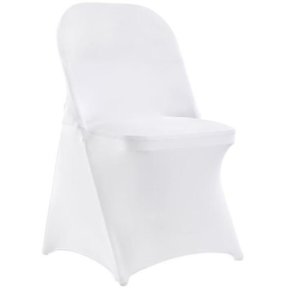 30 PCS Housses de Chaise - VEVOR - Housses Chaise Spandex Extensible Déco de Mariage Fête - Blanc