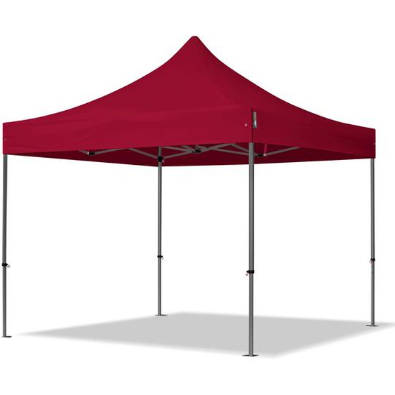 3x3 m Tonnelle pliante Acier, PES 750, rouge - (600031)