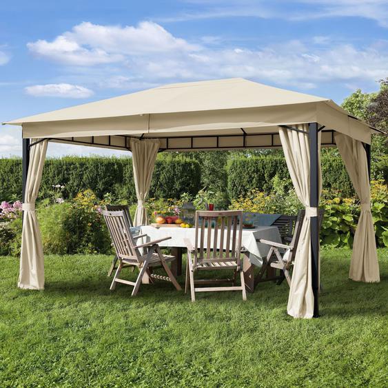 3x4 m, Tonnelle de jardin, Sunset Classic, champagne - (300181)