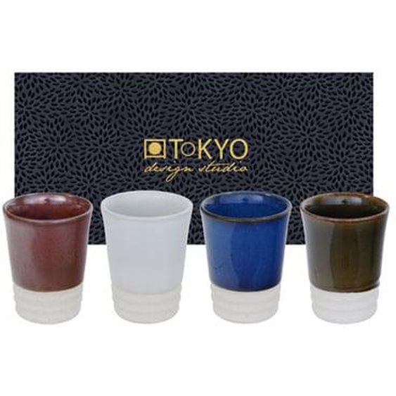 4 tasses expresso porcelaine D5,6 x H7 cm