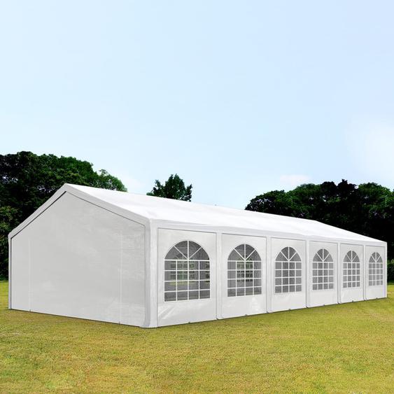 5x12 m tente de réception, PE 450, H. 2 m, blanc - (91117)