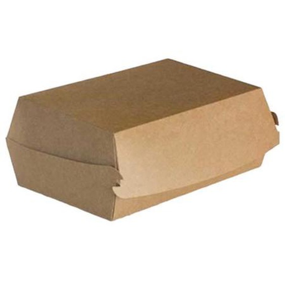 600 Boites Burger kraft brun XL 17,5x12x7 cm