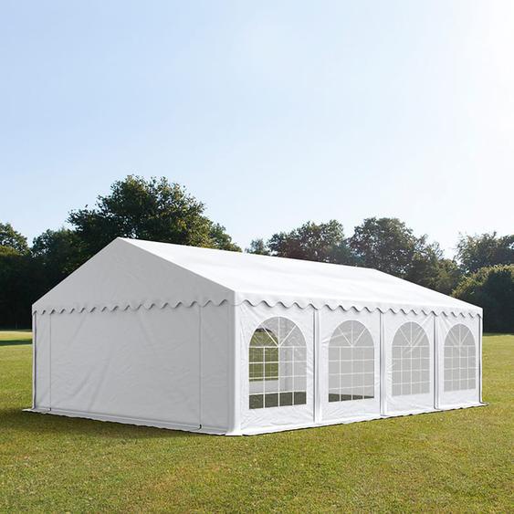 6x8 m tente de réception, PVC 750, H. 2 m, blanc - (7143)