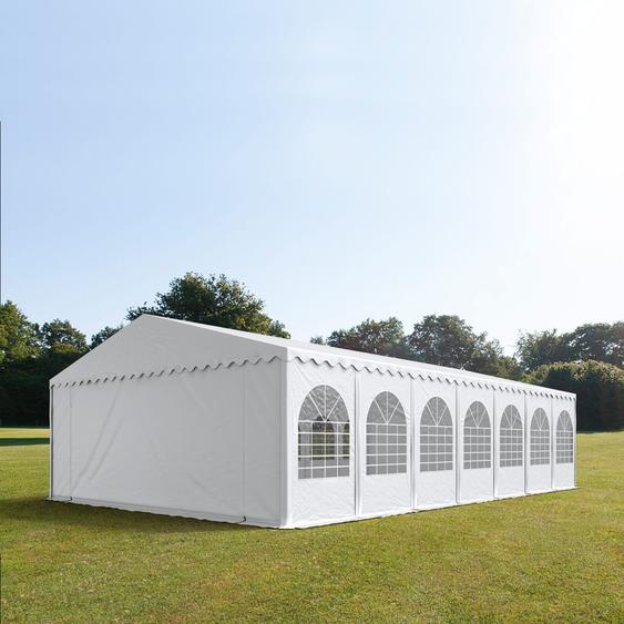 7x14 m XXL tente de réception, PVC 1400, anti-feu, H. 2,6 m, blanc - (7563)