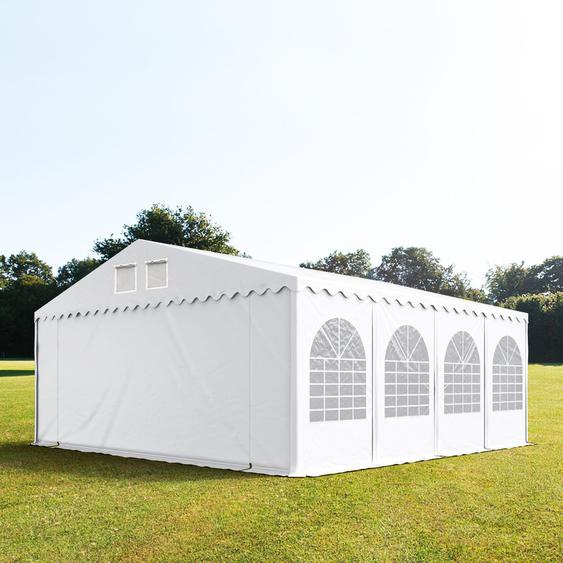 8x8 m XXL tente de réception, PVC 800, H. 2,6 m, blanc - (5200)