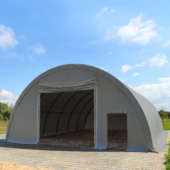 9,15x12 m tunnel agricole (châssis 1m), H. 4,5 m, PRIMEtex 2300, gris - (379011)