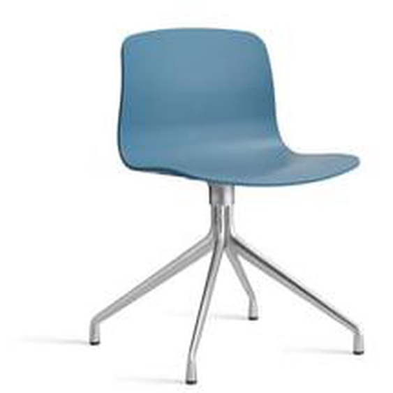 About a Chair AAC 10 - azure blue 2.0 - aluminium poli - patins standards en plastique