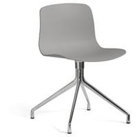 About a Chair AAC 10 - concrete grey 2.0 - aluminium poli - patins standards en plastique