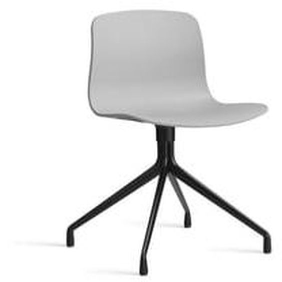 About a Chair AAC 10 - concrete grey 2.0 - noir - patins standards en plastique