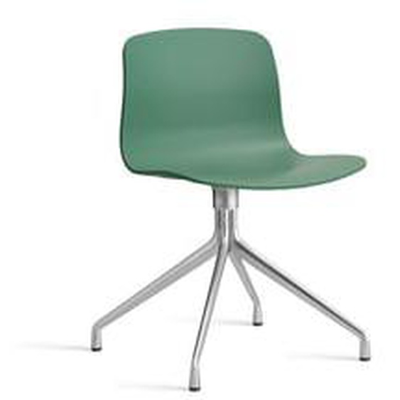 About a Chair AAC 10 - teal green 2.0 - aluminium poli - patins standards en plastique