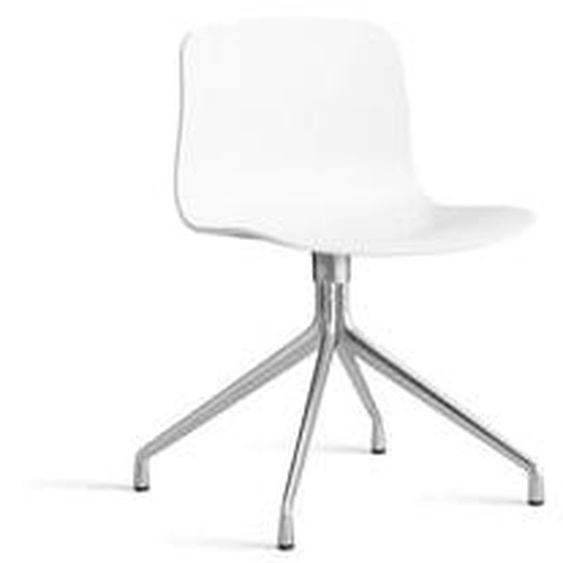 About a Chair AAC 10 - white 2.0 - aluminium poli - patins standards en plastique