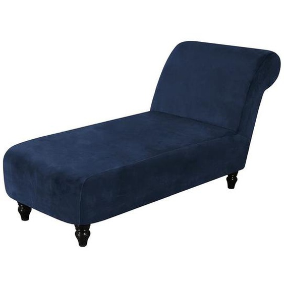 Accoudoirs en Velours, Housse de Chaise Longue Extensible Housse de Protection de Meubles Chaise Longue Housse de Canapé Bleu Foncé