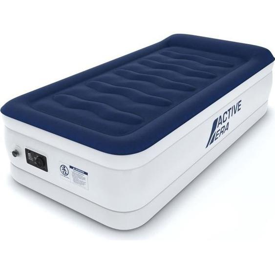 Active Era Matelas Gonflable 1 Personne, Pompe Électrique et Oreiller Intégrés, Extérieur et Camping - 99 x 191 x 53cm