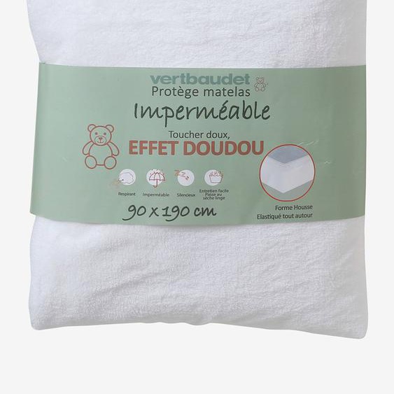 Alèse microfibre imperméable toucher doux blanc