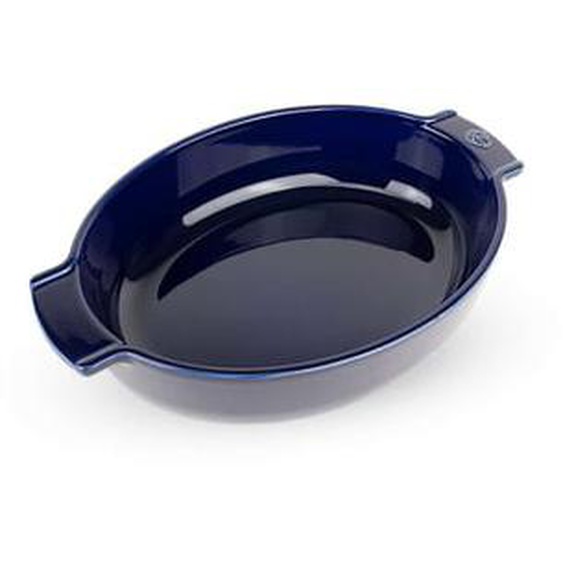 Appolia Plat four céramique ovale bleu profond 31 cm - 10 1/2