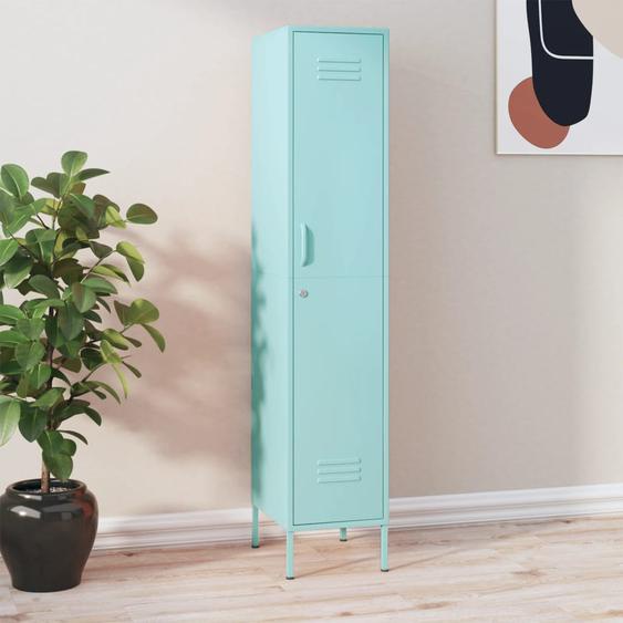 Armoire à casiers Vert menthe 35x46x180 cm Acier