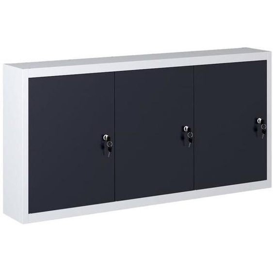 Armoire à outils murale Style Industriel Métal Gris et noir LY3172 Mothinessto