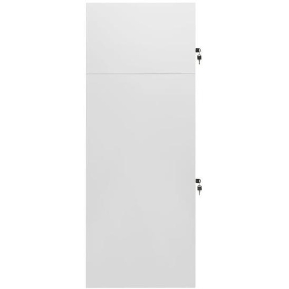 Armoire à selles Gris clair 53x53x140 cm Acier