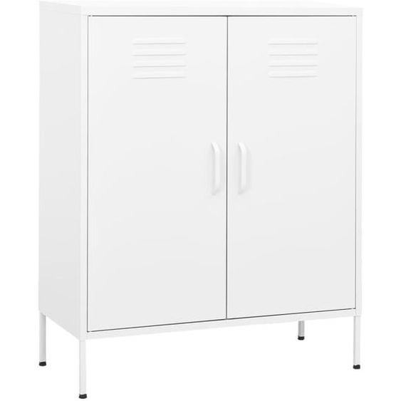 Armoire de rangement Blanc 80x35x101,5 cm Acier