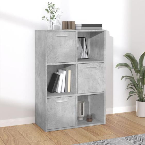 Armoire de rangement Gris béton 60x29,5x90 cm Bois dingénierie