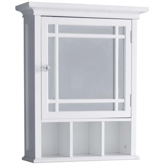 Armoire De Toilette, Teamson Home, Blanc/Bois