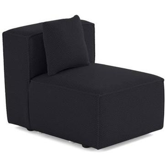 Arty - module dassise sans accoudoirs - en tissu mailles 3D - Noir