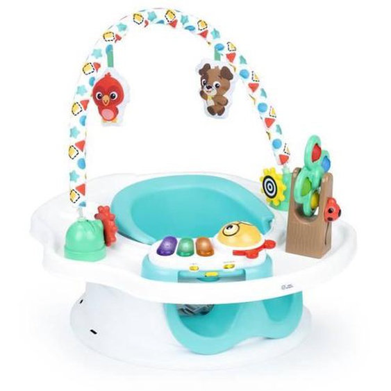 Baby Einstein Siège Superseat 3 En 1, Siège D’activités - Réhausseur De Table Avec Arche De Jeu Avec Jouets Interactifs Bleu