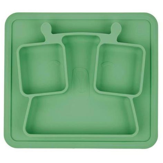 Badabulle Assiette À Compartiments Antidérapante, 4m+ Vert