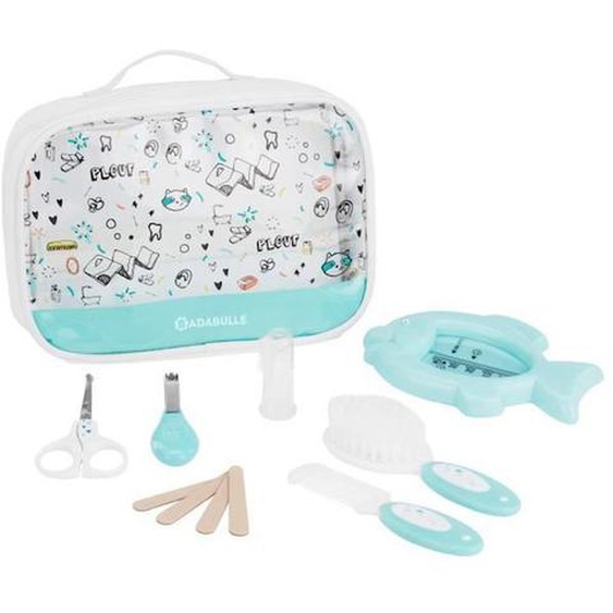 Badabulle Trousse De Soin Plouf, 7 Accessoires Pour Bébé Bleu