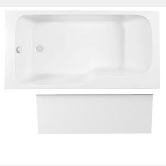 Baignoire bain douche Malice antidérapante + tablier niche 170 x 90 version gauche