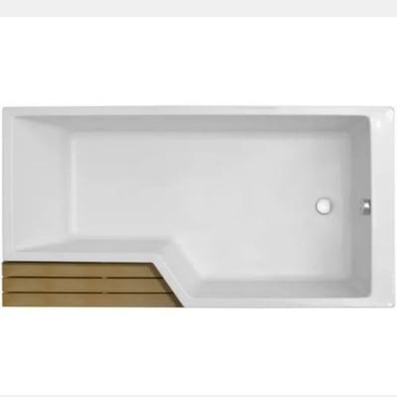 Baignoire bain douche Neo compacte 180 x 90, version droite