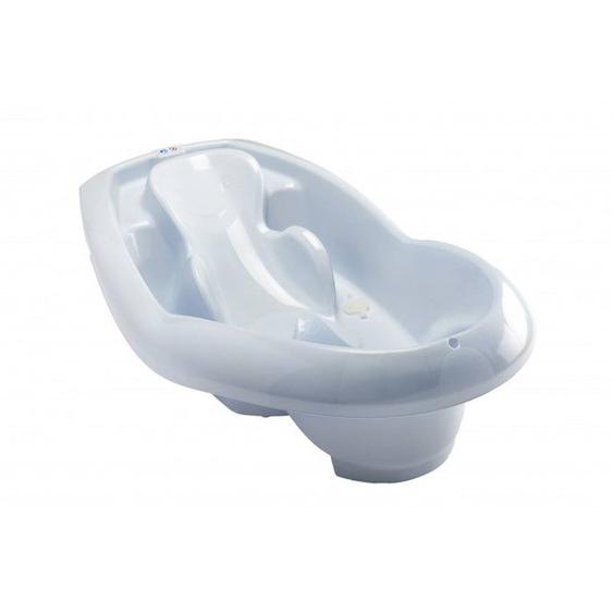 Baignoire Ergonomique Lagon - 95,5 X 53 X 27 Cm - Fleur Bleue - Thermobaby Bleu