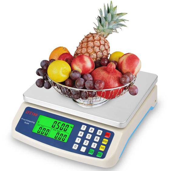 Ultrixe - Balance de Précision 30kg/1g, Balance de Cuisine Électronique avec Fonction Tare et Compte, Calcul des prix, Balance Numérique Haute