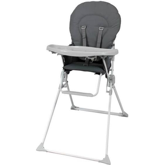 Bambisol Chaise Haute Fixe Avec Tablette Réglable En Profondeu Grise Gris