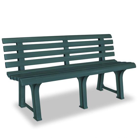 Banc de jardin 145,5 cm Plastique Vert