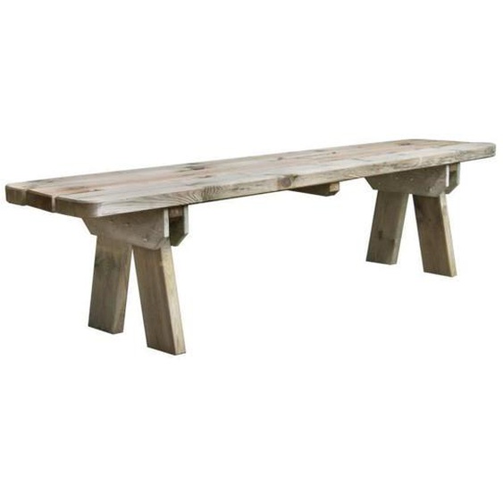 Banc de jardin en bois - CEMONJARDIN - Faro - 4 places - Marron - Extérieur