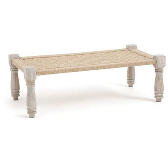 Banc indien en corde et bois de manguier, Adas