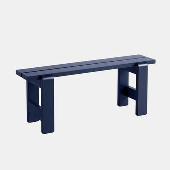 Banc Weekday - bleu acier laque à base deau - 111 x 23 cm