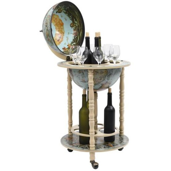 Bar sous forme de globe Bois deucalyptus Bleu   -ROE