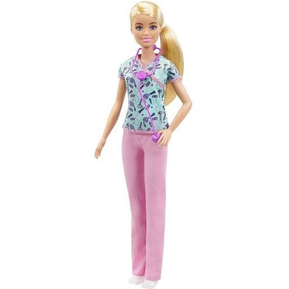 Barbie - Barbie Infirmière - Poupée Mannequin - Dès 3 Ans Gtw39 Rose