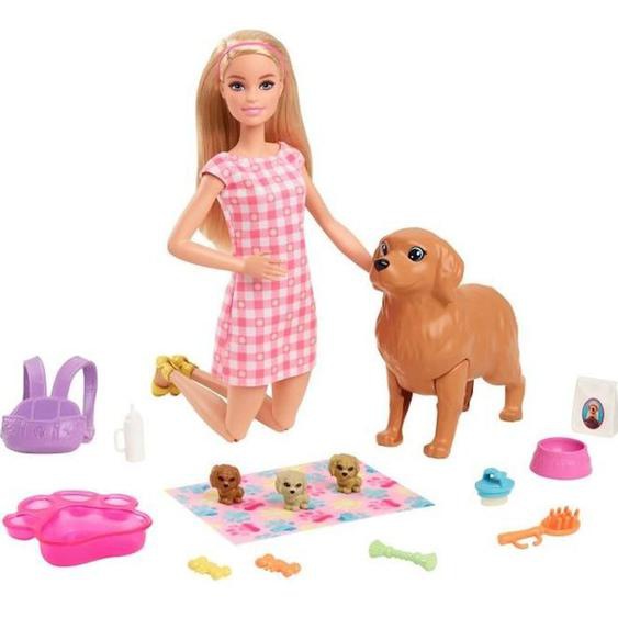 Barbie - Coffret Naissance Des Chiots - Poupée Mannequin - Dès 3 Ans Hck75 Rose