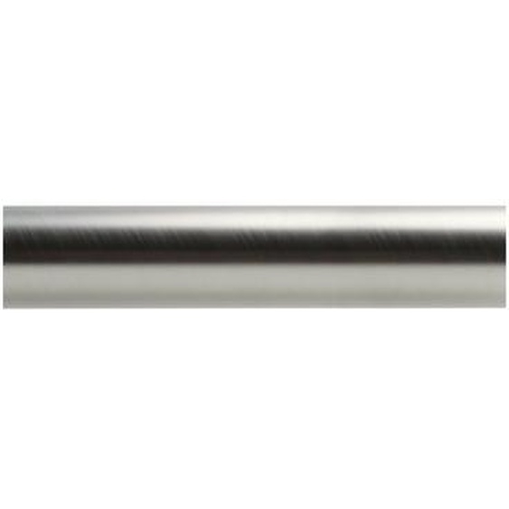 Barre à rideaux tube finition nickel mat 1m50 Ø28 mm