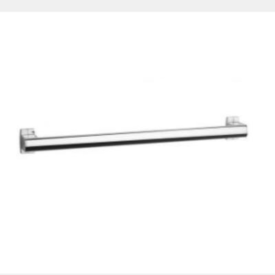 Barre de maintien droite PMR PELLET Design 60 cm aluminium anodisé brillant caches résine chromée