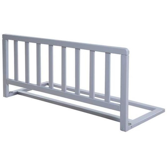 Barrière De Lit En Bois 90 Cm Roba - Protection Anti-chute Pour Bébés Et Enfants - Gris Gris