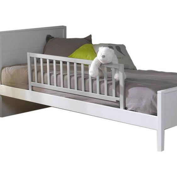 Barrière De Lit Enfant 120 Noé - Akiten Retail - Gris Clair - Bois Massif - Ouverture Par Charnières Métalliques Gris